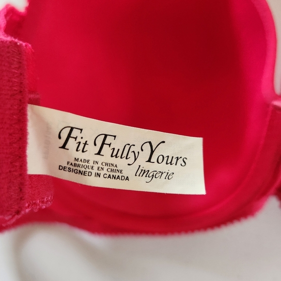 Fit Fully Yours Gloria Smooth Lace T-Shirt Bra Rasberry Pink B1042 40C Underwire - Picture 7 of 11